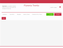 Tablet Screenshot of floreriatrento.com